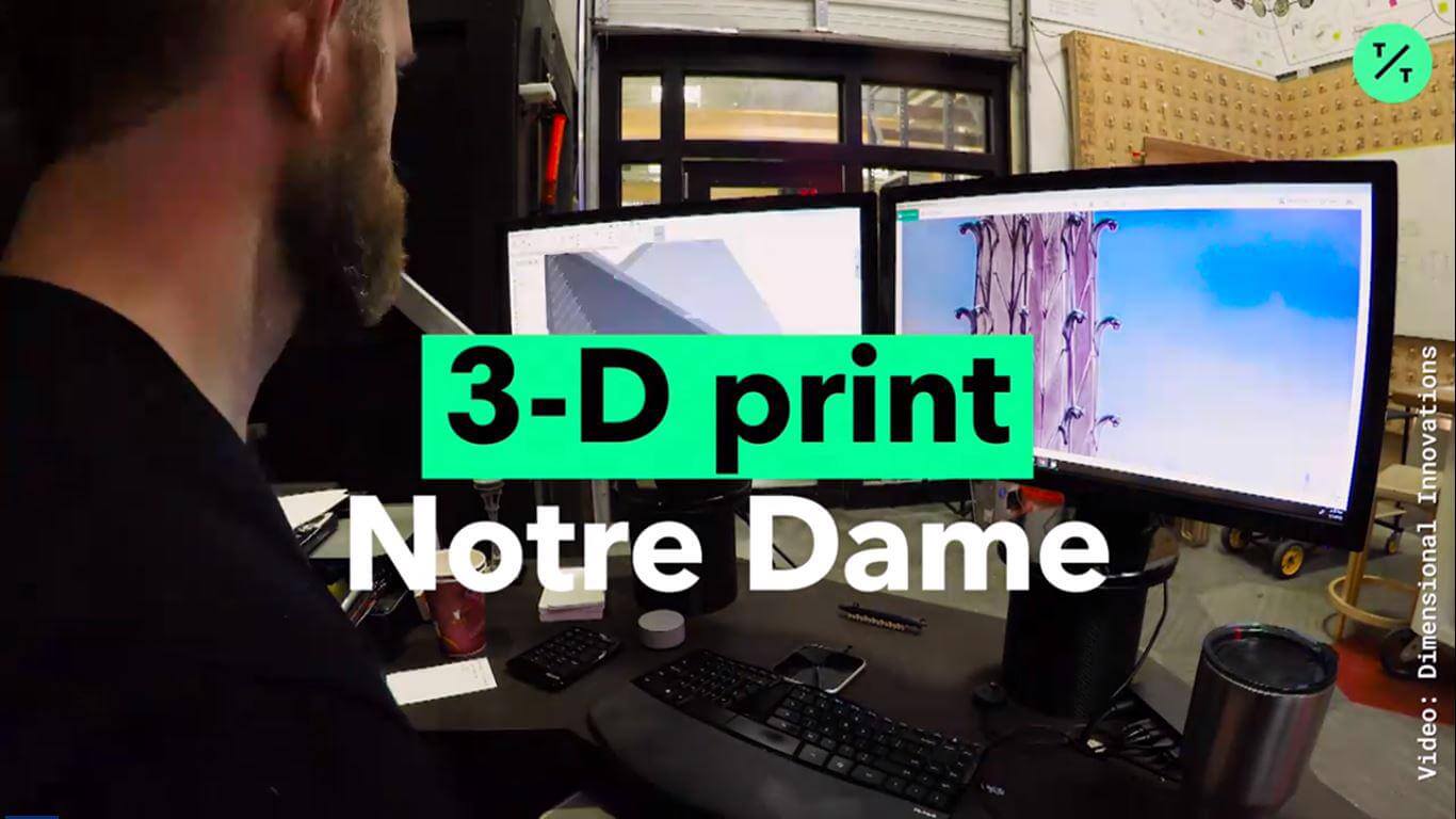 3D Print the Notre Dame Spire