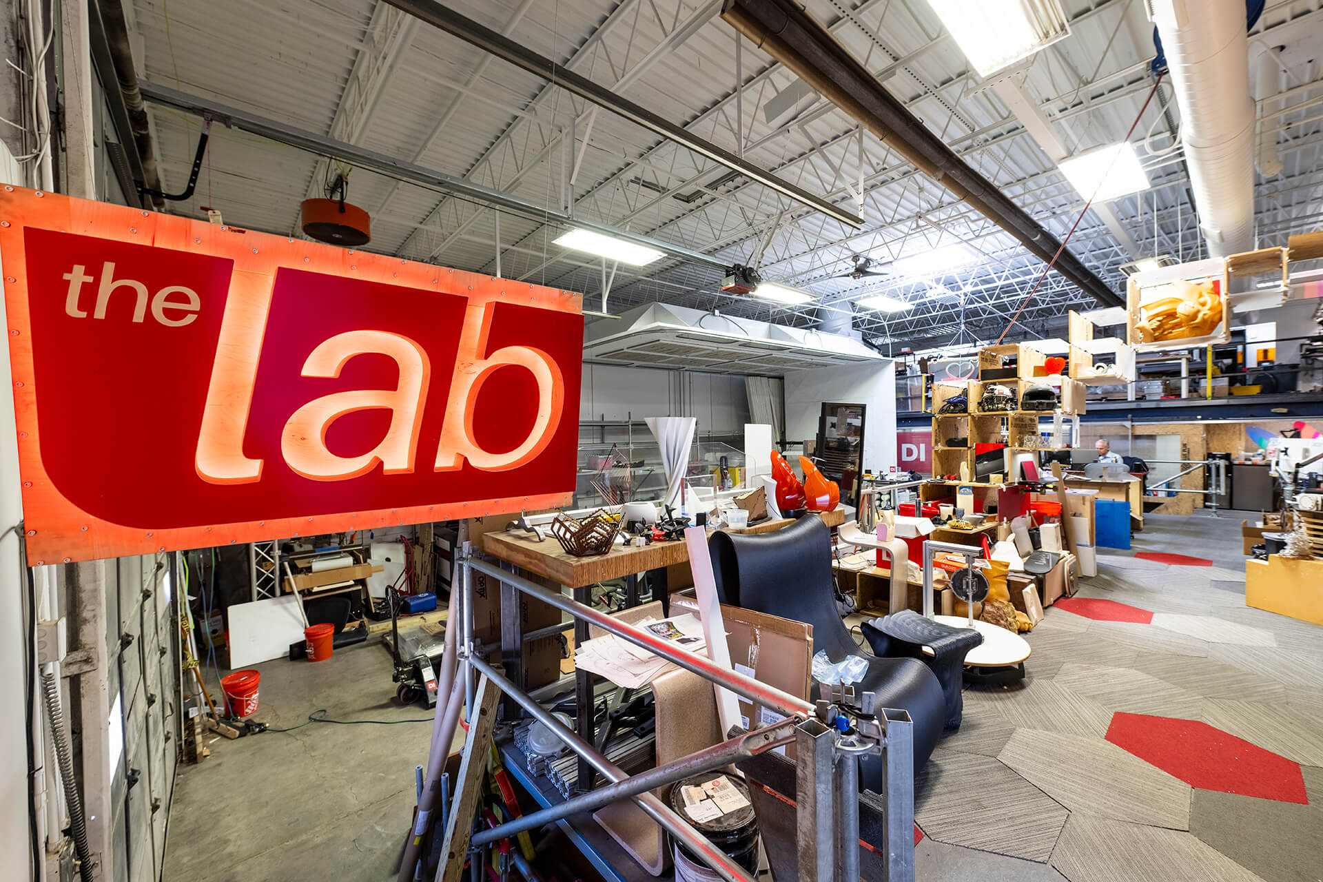 The Lab sign